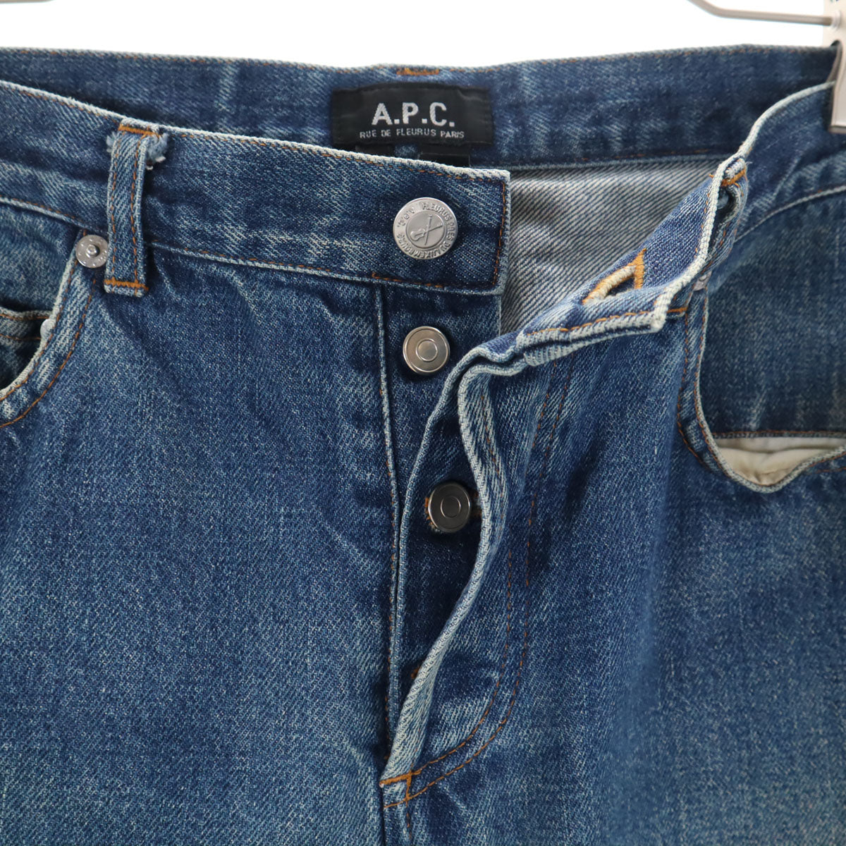 A.P.C. アーペーセー 日本製 デニムパンツ W32 ジーパン ボタンフライ メンズ
