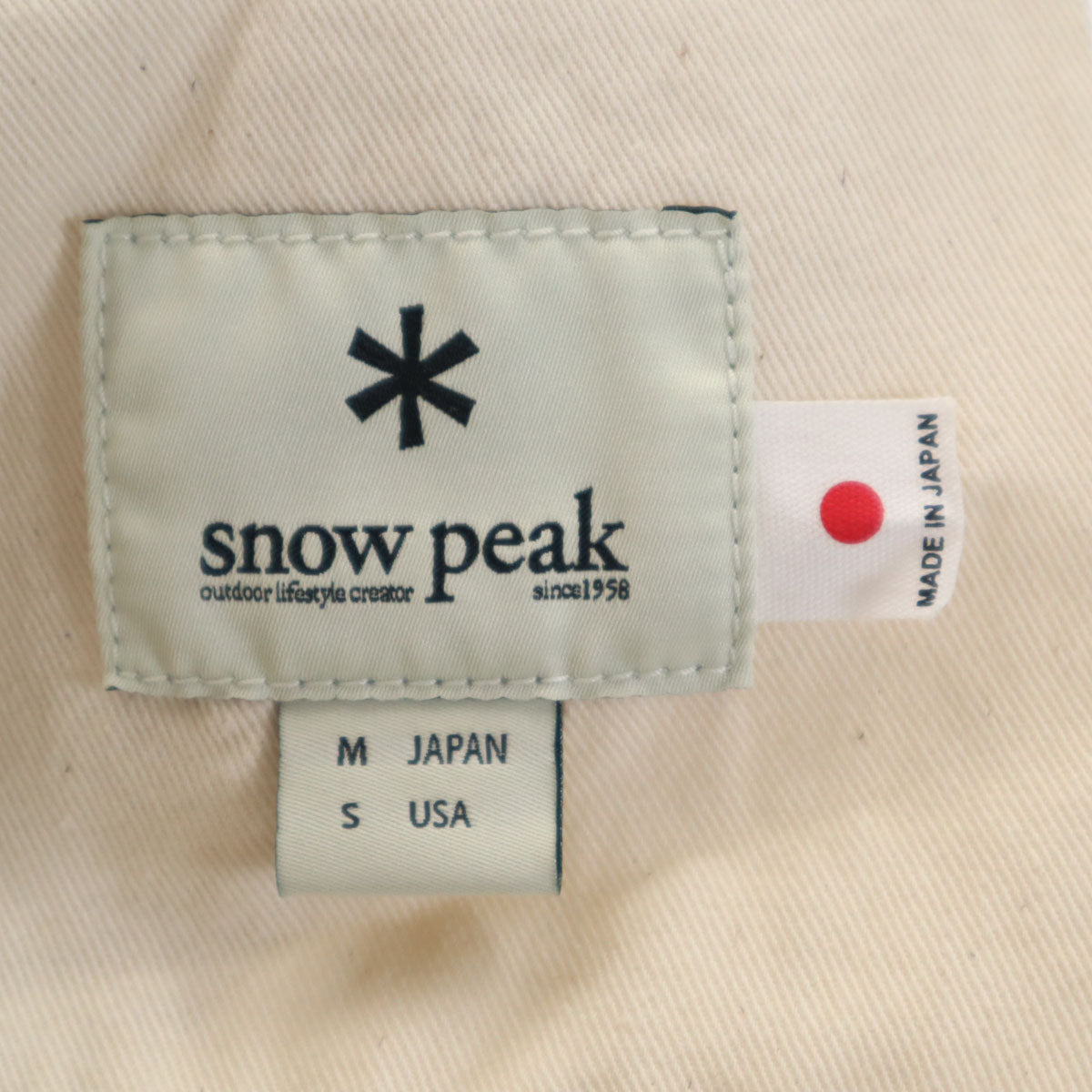 snowpeak スノーピーク 日本製 ストレートパンツ M ベージュ系 メンズ