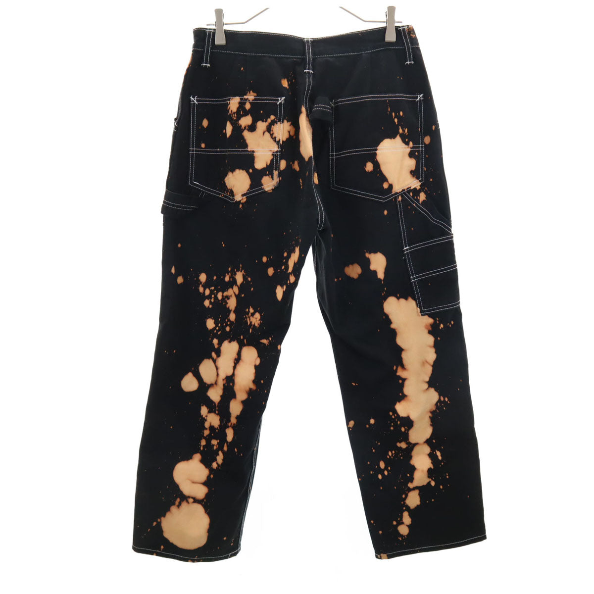 XLARGE エクストララージ 総柄 ペインターパンツ w32 ブラック系 メンズ
