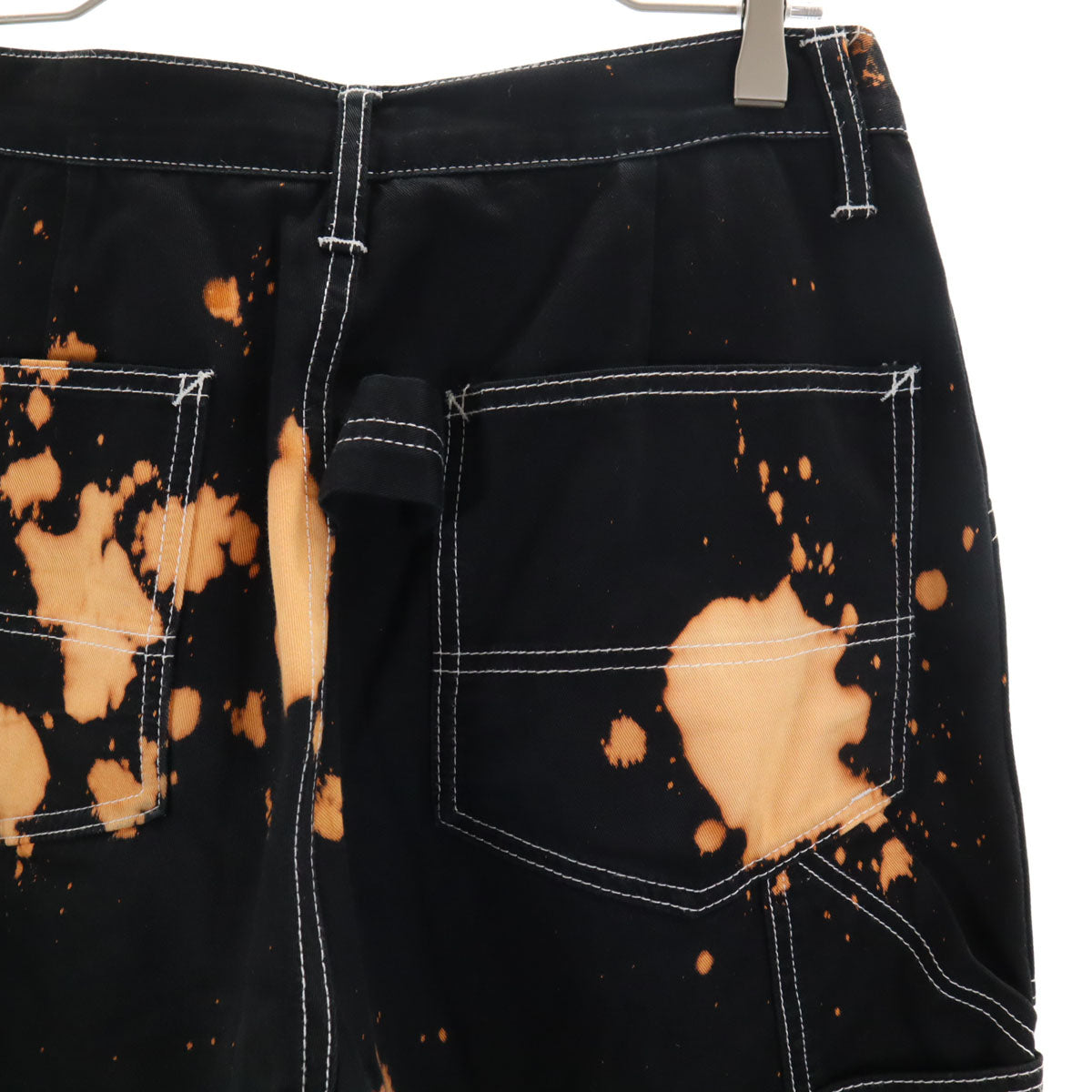 XLARGE エクストララージ 総柄 ペインターパンツ w32 ブラック系 メンズ