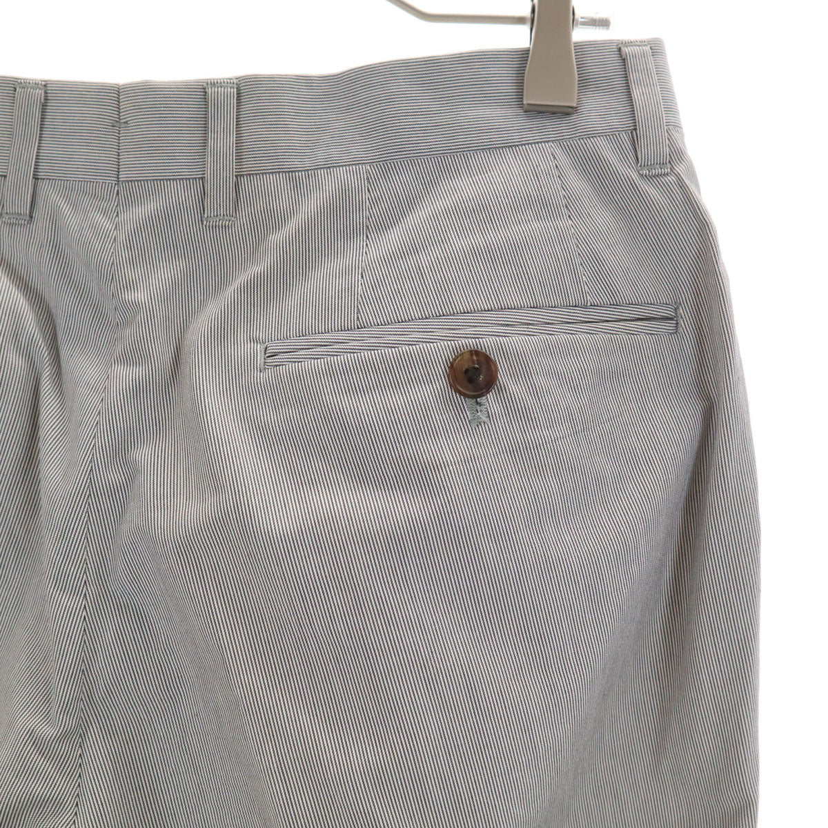 PAUL SMITH COLLECTION ポールスミスコレクション 日本製 シルクブレンド ストライプ パンツ 80 グレー系 メンズ