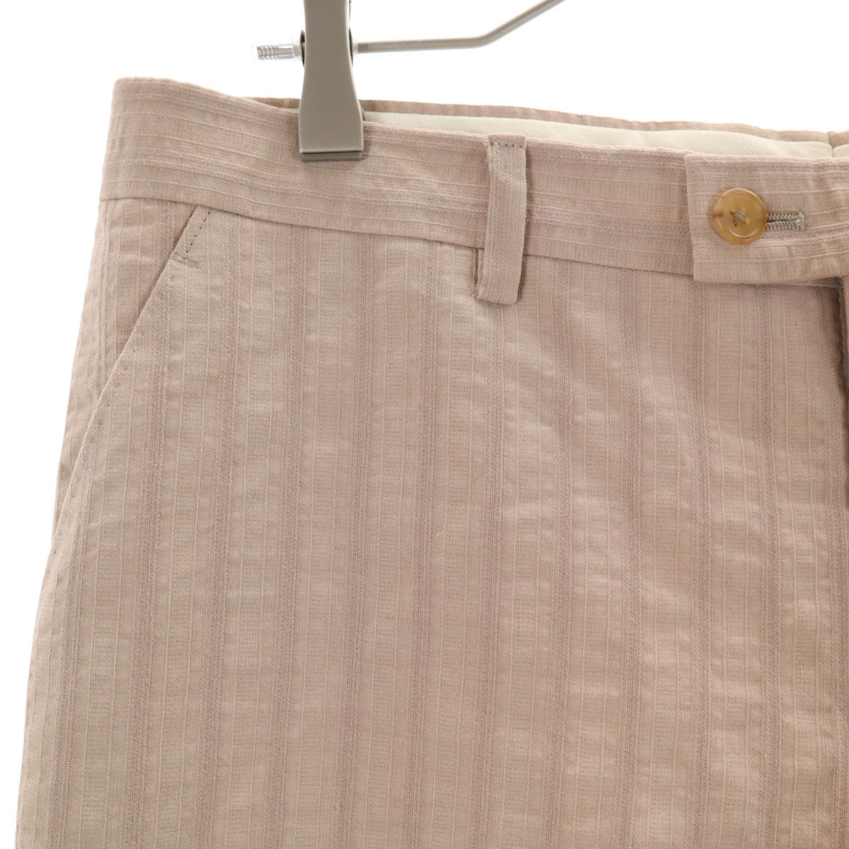 PAUL SMITH COLLECTION ポールスミスコレクション 日本製 ストライプ ストレートパンツ 84 ベージュ系 メンズ