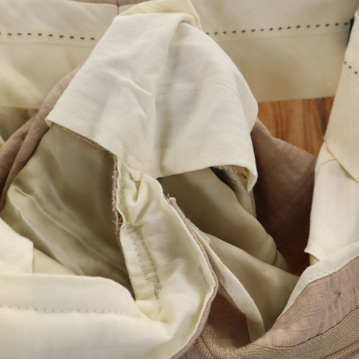 PAUL SMITH COLLECTION ポールスミスコレクション 日本製 ストライプ ストレートパンツ 84 ベージュ系 メンズ