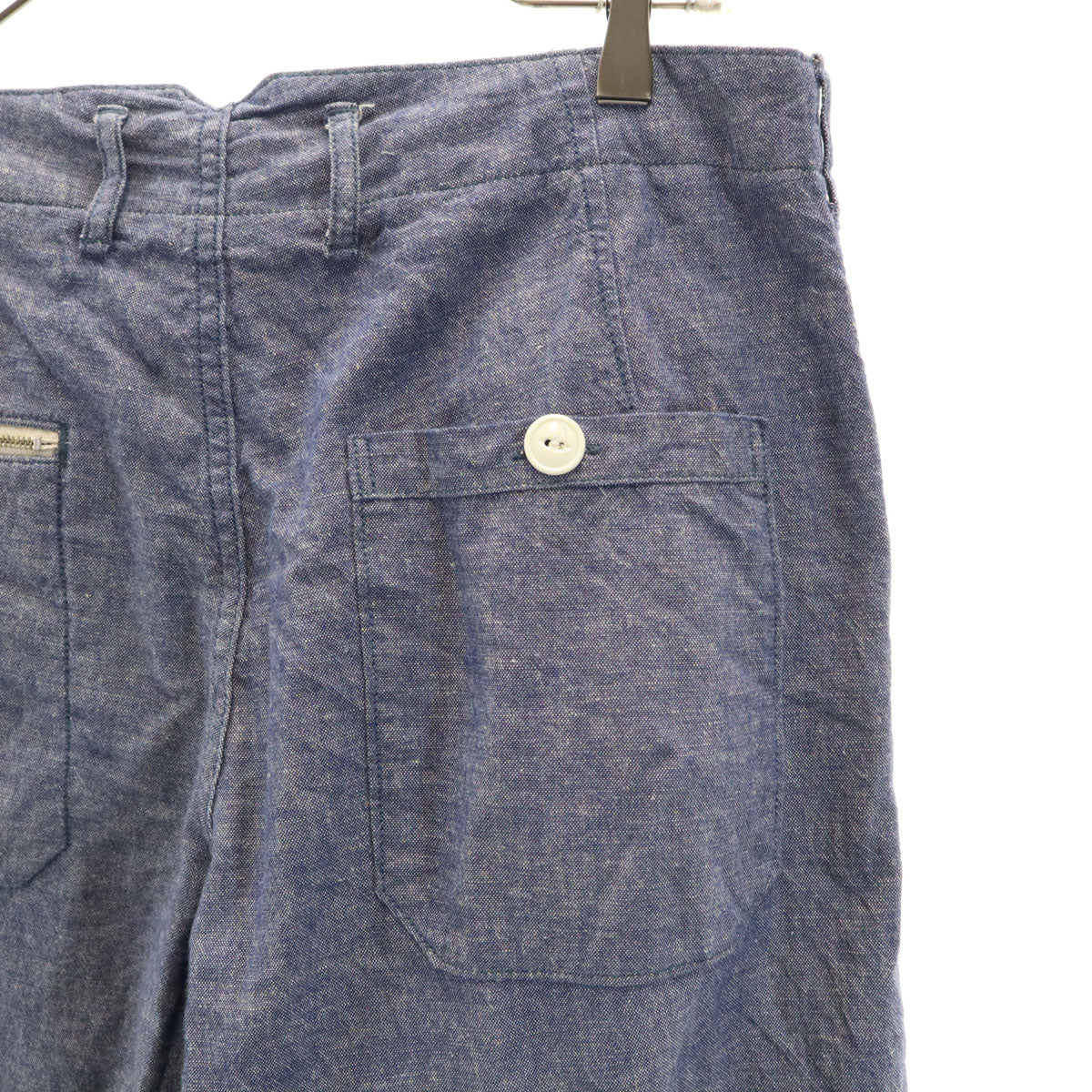 SPELL BOUND スペルバウンド リネンブレンド 日本製 パンツ W32 ネイビー系 メンズ