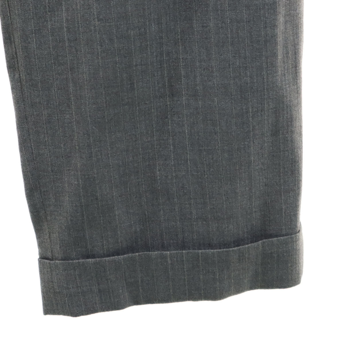 COMME des GARCONS HOMME PLUS コムデギャルソンオムプリュス 2013年 日本製 ストライプ柄 スラックスパンツ L グレー メンズ