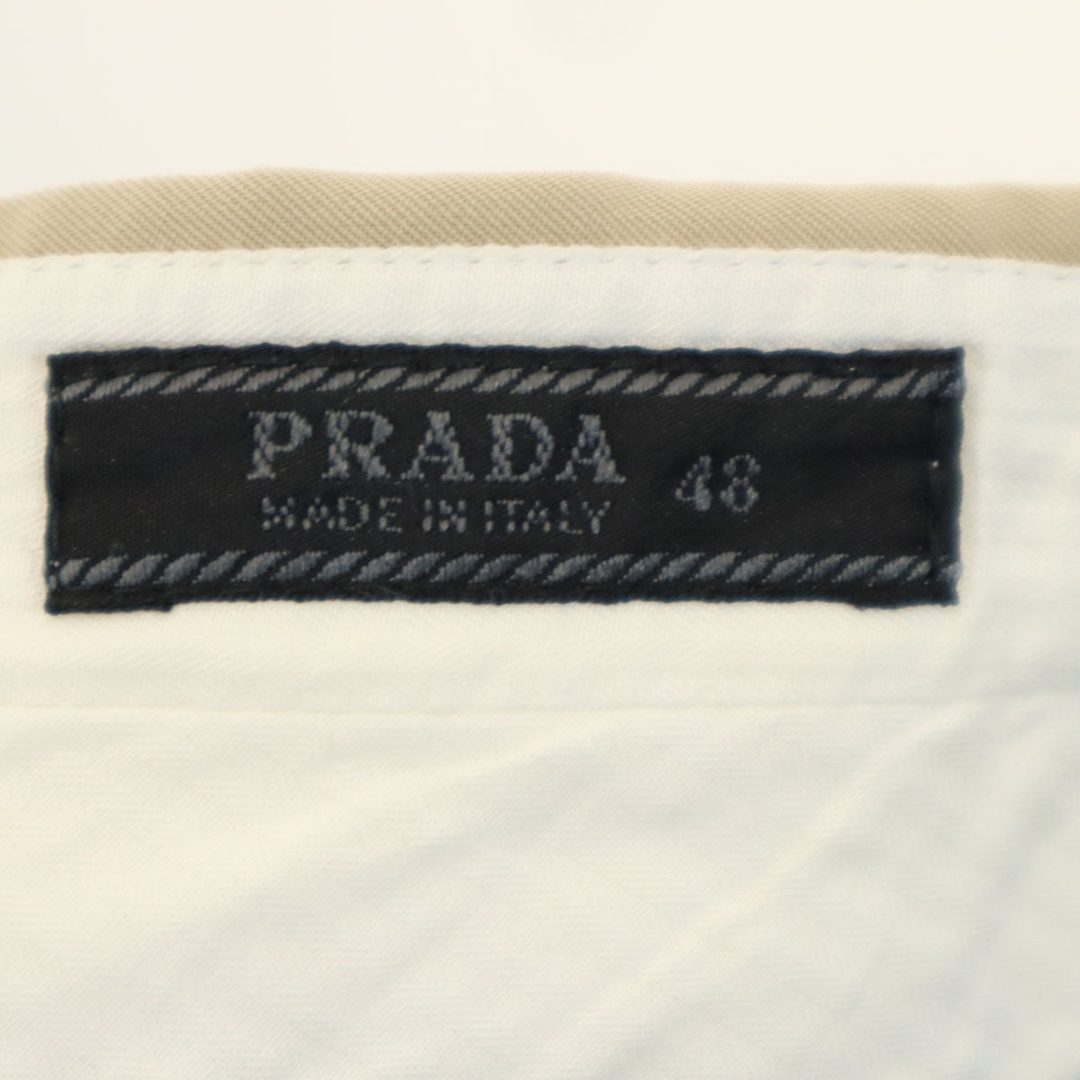 PRADA プラダ イタリア製 スラックスパンツ 48 ベージュ メンズ