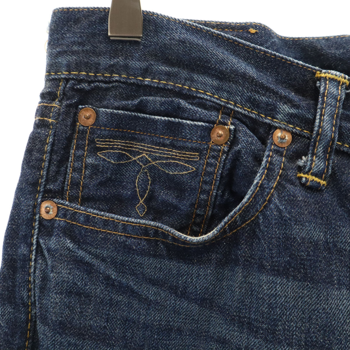 ダブルアールエル RRL USA製 スリムデニムパンツ W28 インディゴ RALPH LAUREN ラルフローレン ジーンズ メンズ