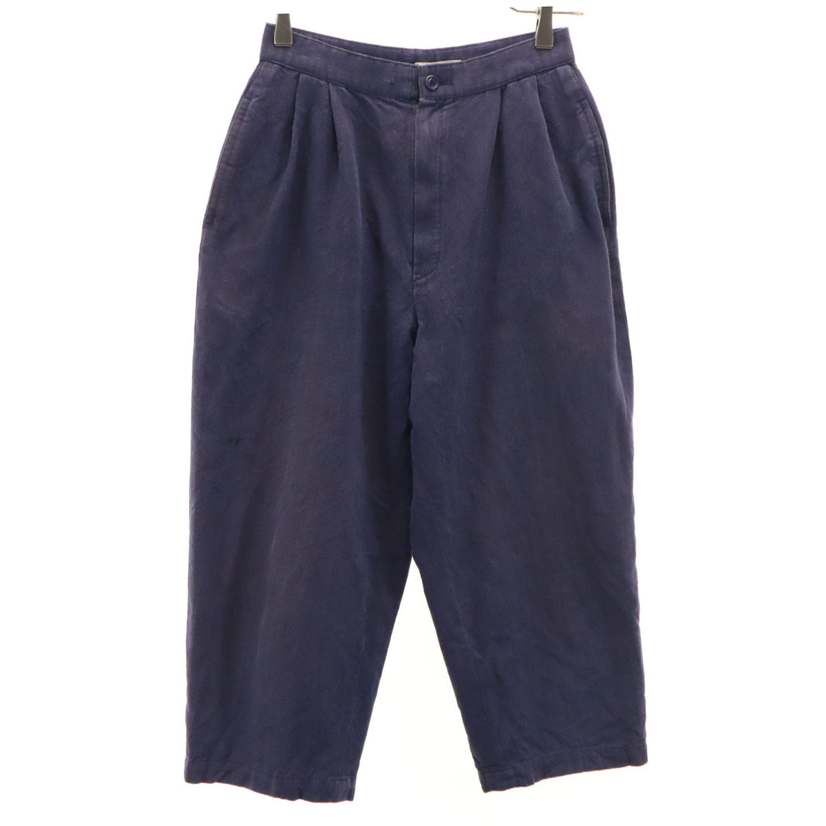 ISSEY MIYAKE イッセイミヤケ 70s 初期タグ クロップドパンツ パープル レディース