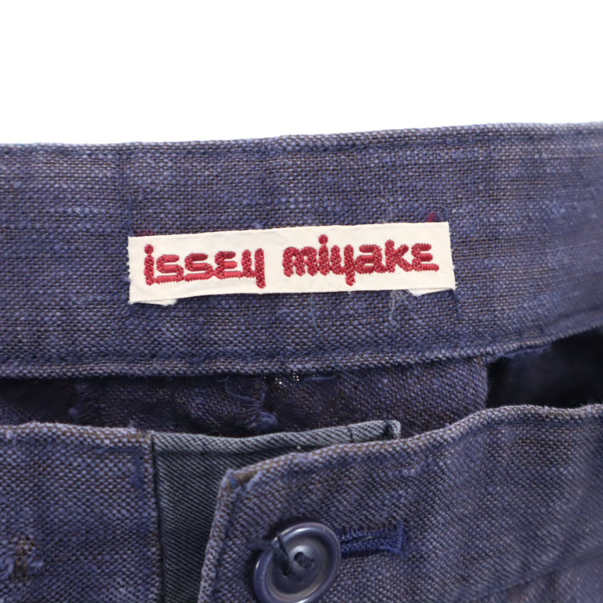 ISSEY MIYAKE イッセイミヤケ 70s 初期タグ クロップドパンツ パープル レディース