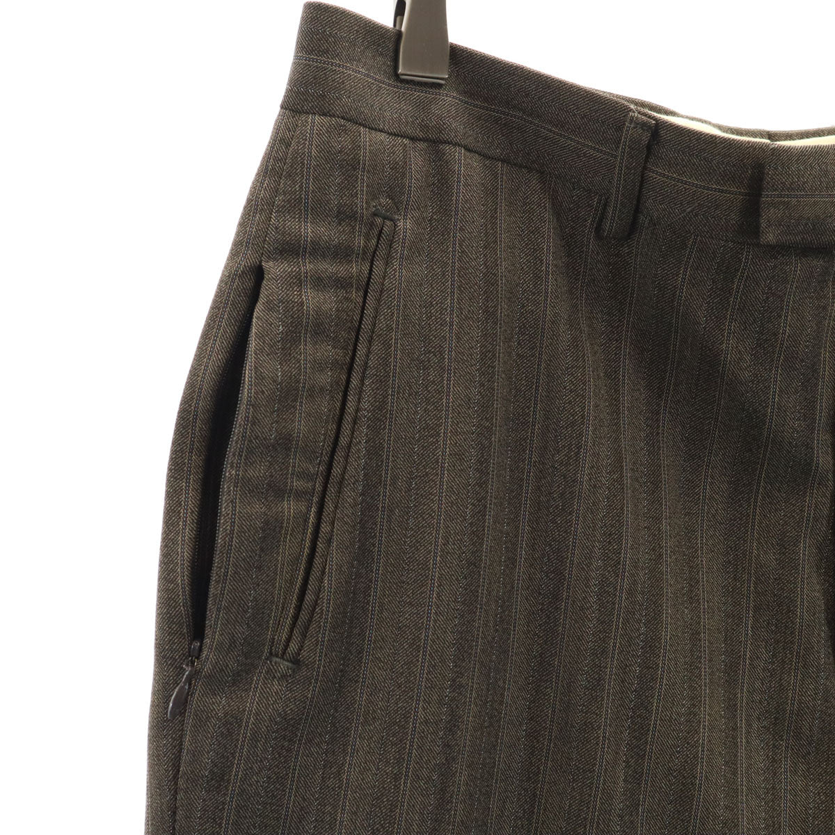 PAUL SMITH COLLECTION ポールスミスコレクション 日本製 ストライプ柄 スラックスパンツ 84 ブラウン メンズ