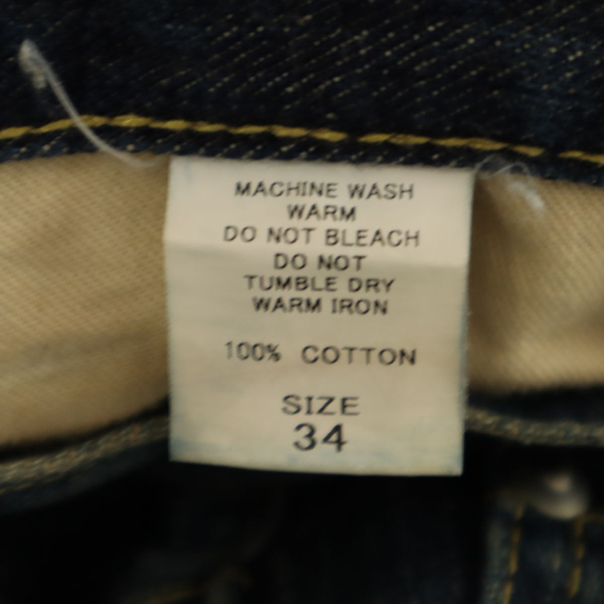 SKULL FLIGHT スカルフライト 日本製 ダブルニー デニムパンツ W34 インディゴ ジーンズ メンズ