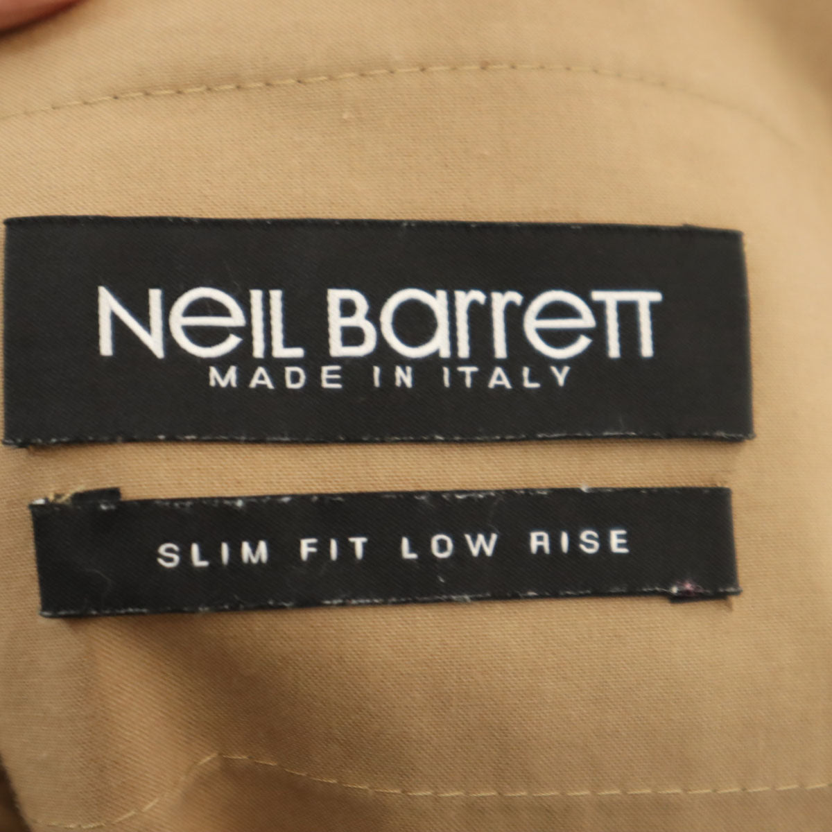 NEIL BARRETT ニールバレット イタリア製 ライン パンツ ベージュ メンズ