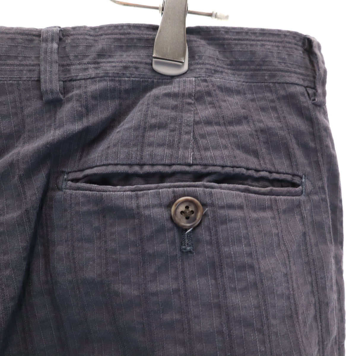 Paul Smith ポールスミス 日本製 リネンブレンド ロングパンツ 84 チャコール メンズ