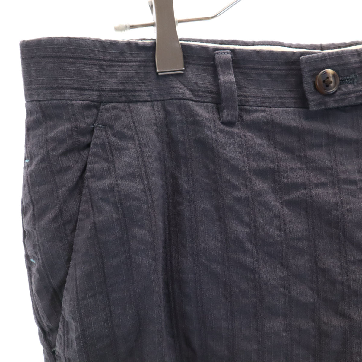 Paul Smith ポールスミス 日本製 リネンブレンド ロングパンツ 84 チャコール メンズ