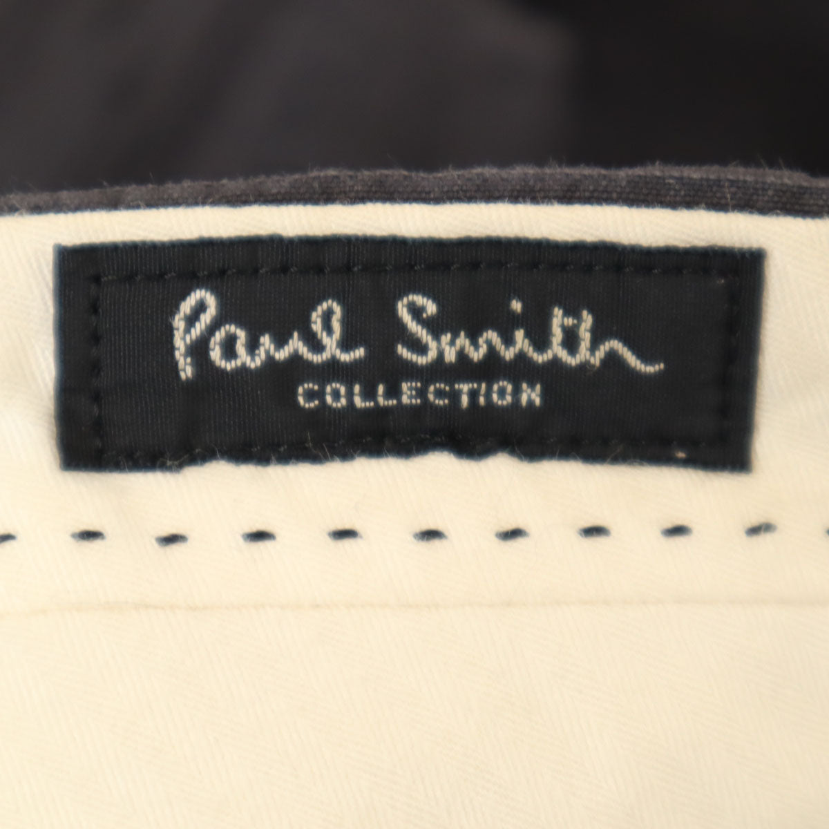 Paul Smith ポールスミス 日本製 リネンブレンド ロングパンツ 84 チャコール メンズ