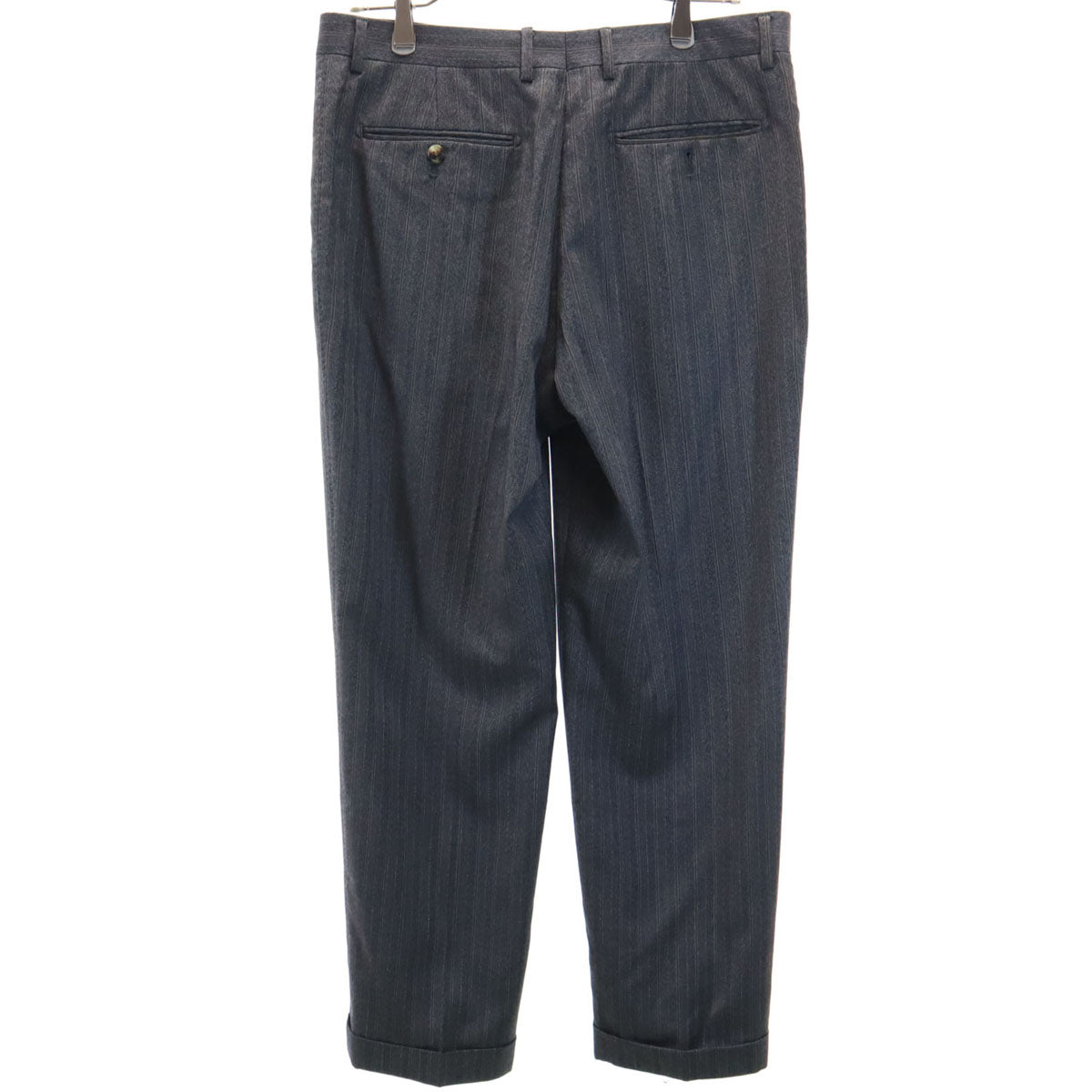 PAUL SMITH COLLECTION ポールスミスコレクション 日本製 ストライプ柄 ウールパンツ 84 グレー メンズ