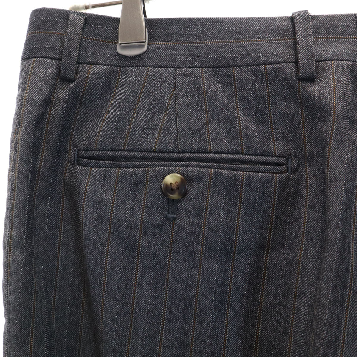 PAUL SMITH COLLECTION ポールスミスコレクション 日本製 ストライプ柄 ウールパンツ 84 グレー メンズ