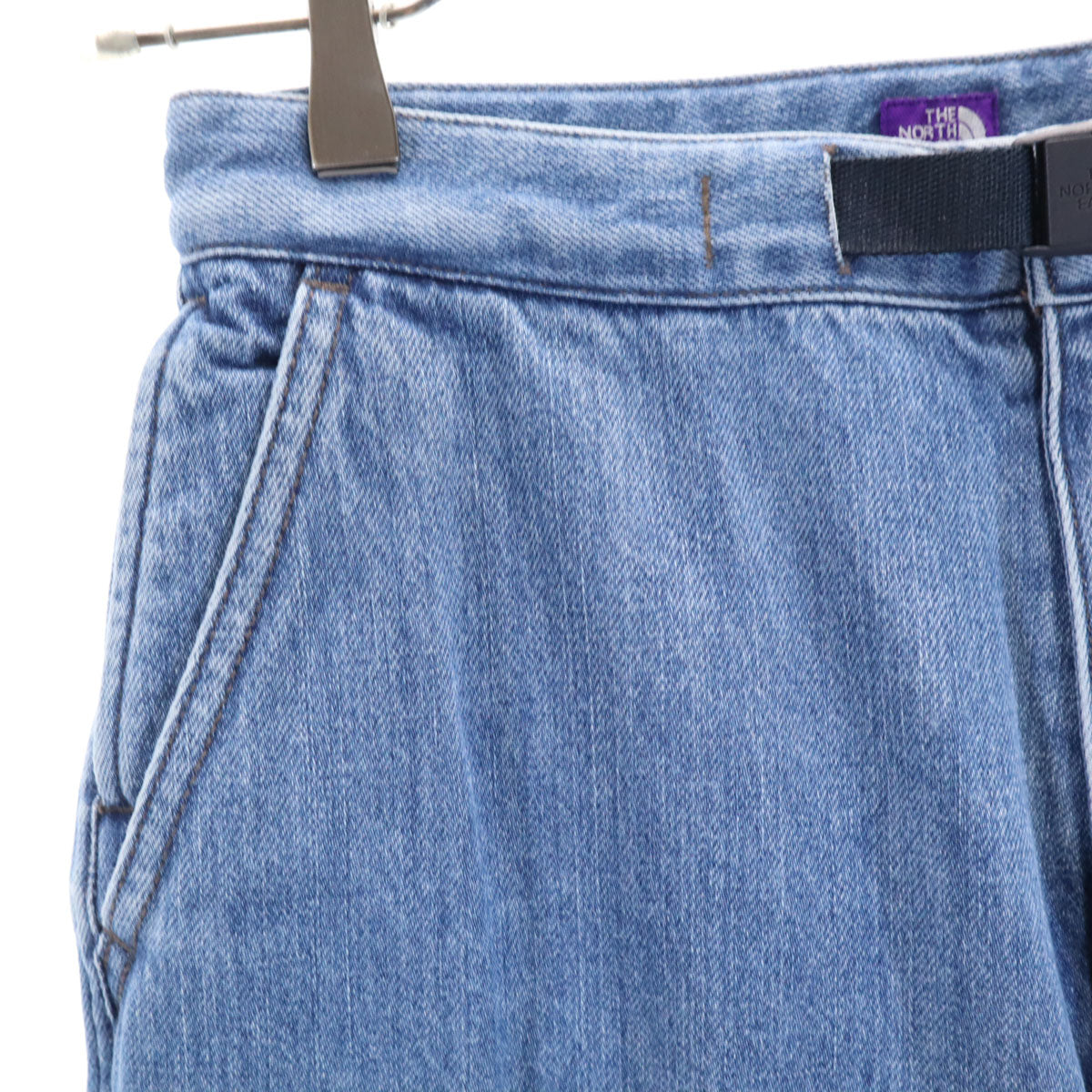 THE NORTH FACE ザノースフェイス パープルレーベル ワイドデニムパンツ WS ブルー系 ジーンズ アウトドア N25SC108 メンズ