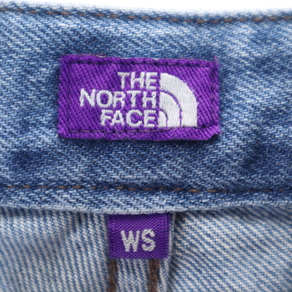 THE NORTH FACE ザノースフェイス パープルレーベル ワイドデニムパンツ WS ブルー系 ジーンズ アウトドア N25SC108 メンズ