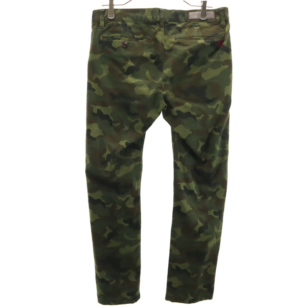 BLACK LABEL CRESTBRIDGE ブラックレーベルクレストブリッジ 迷彩柄 ストレッチ ストレートパンツ 79 カーキ系 三陽商会 メンズ