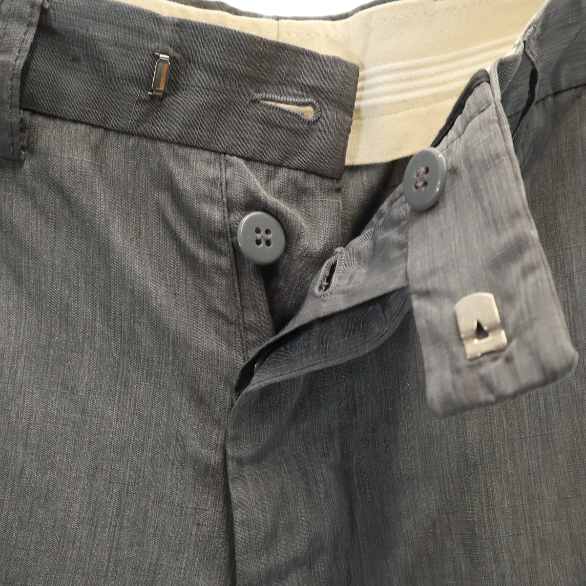 Emporio Armani エンポリオアルマーニ イタリア製 ロングパンツ 48 グレー メンズ