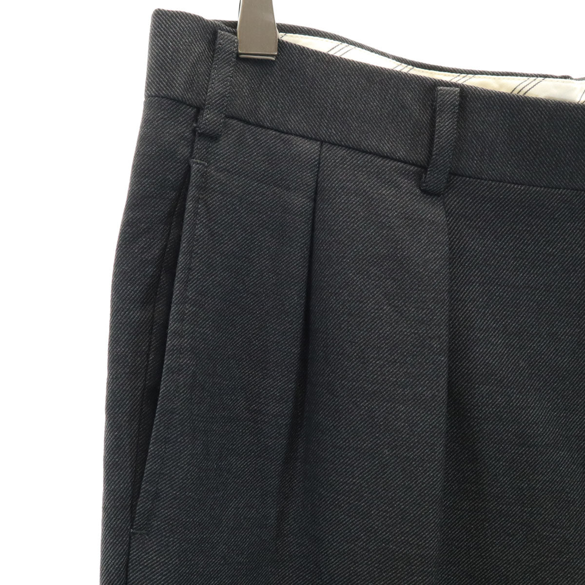 BURBERRY LONDON バーバリーロンドン 日本製 スラックスパンツ 82 チャコールグレー 三陽商会 メンズ