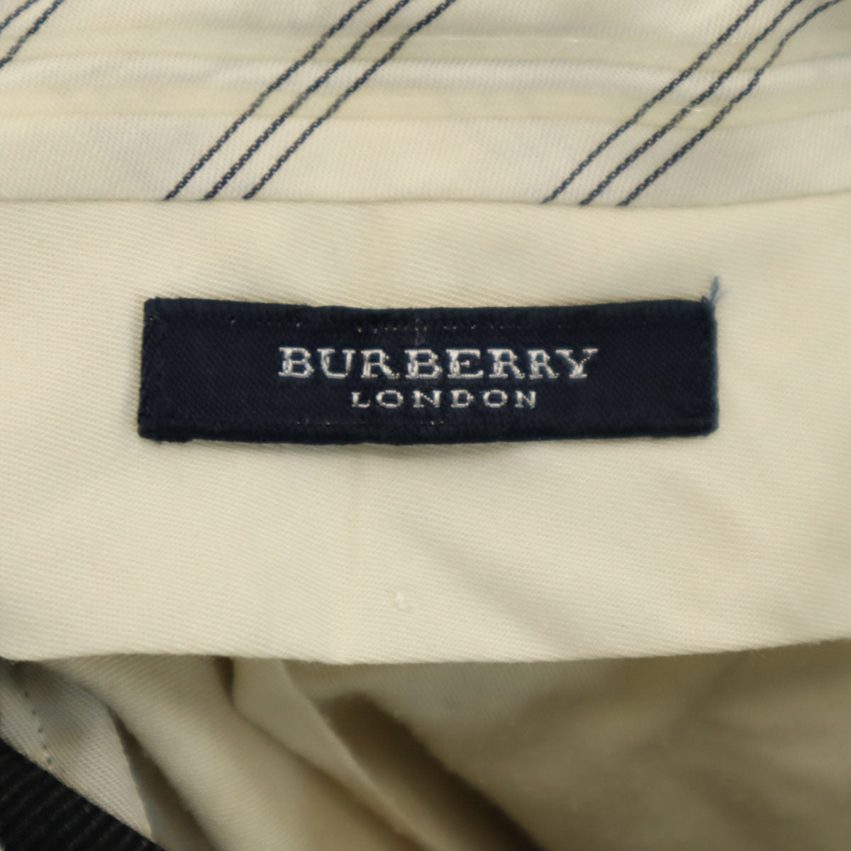 BURBERRY LONDON バーバリーロンドン 日本製 スラックスパンツ 82 チャコールグレー 三陽商会 メンズ