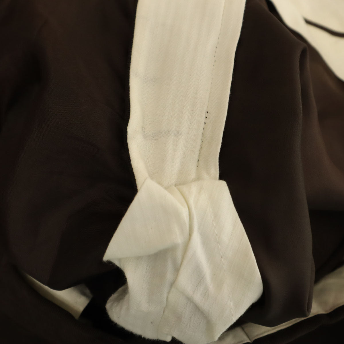 HERMES エルメス イタリア製 モールスキン スラックスパンツ 52 ダークブラウン メンズ