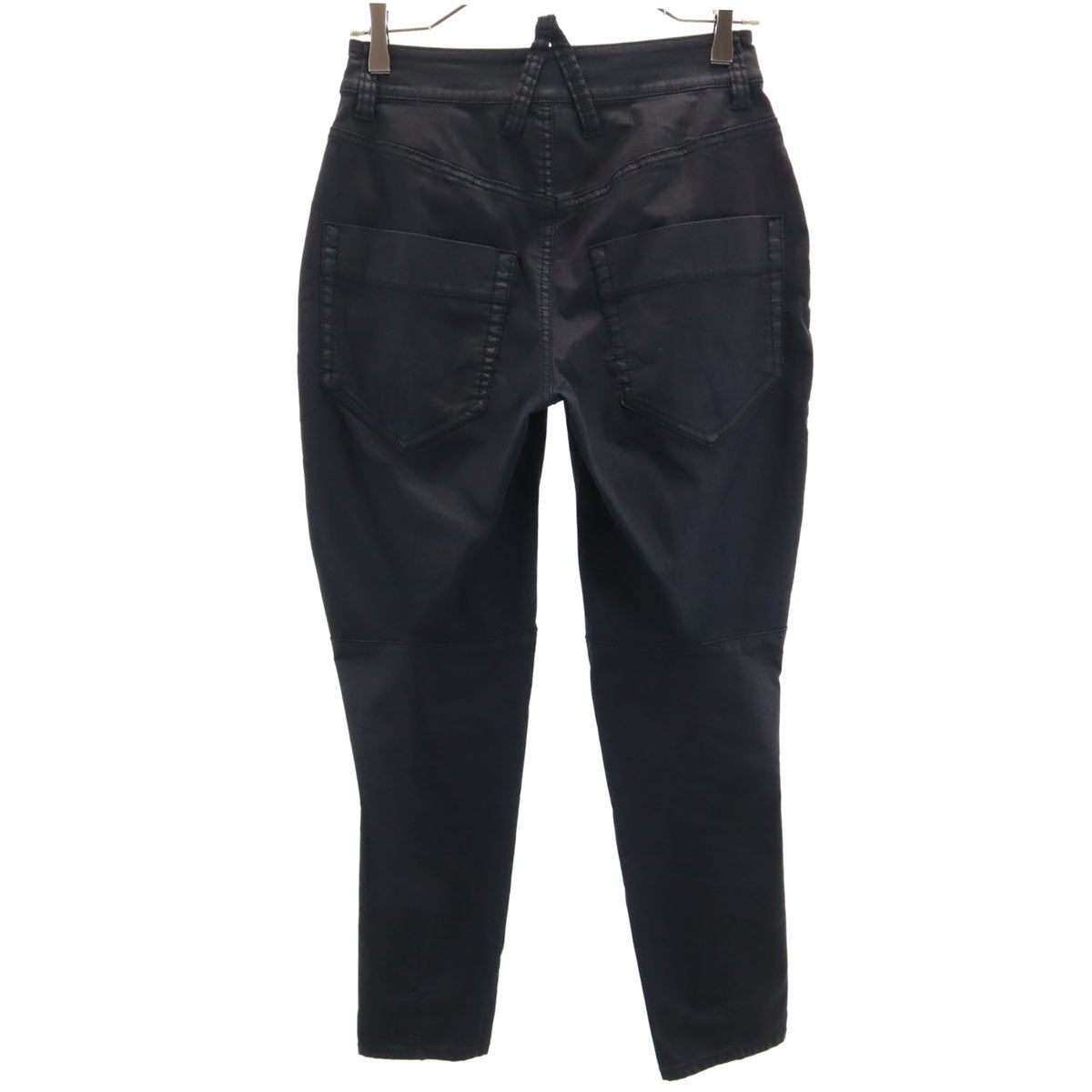 β ベータ テーパードパンツ 7 ブラック レディース