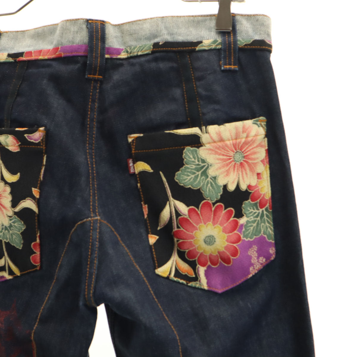 泥棒日記 ドロボウニッキ デニムパンツ w30 インディゴ ジーンズ 和柄 メンズ