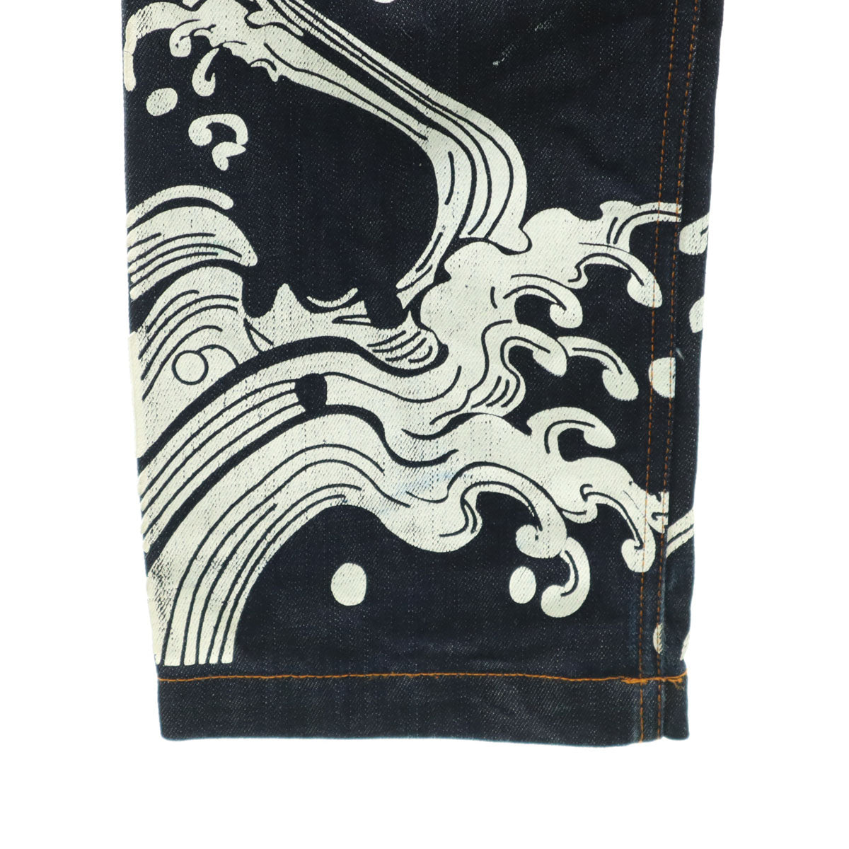 泥棒日記 ドロボウニッキ デニムパンツ w30 インディゴ ジーンズ 和柄 メンズ