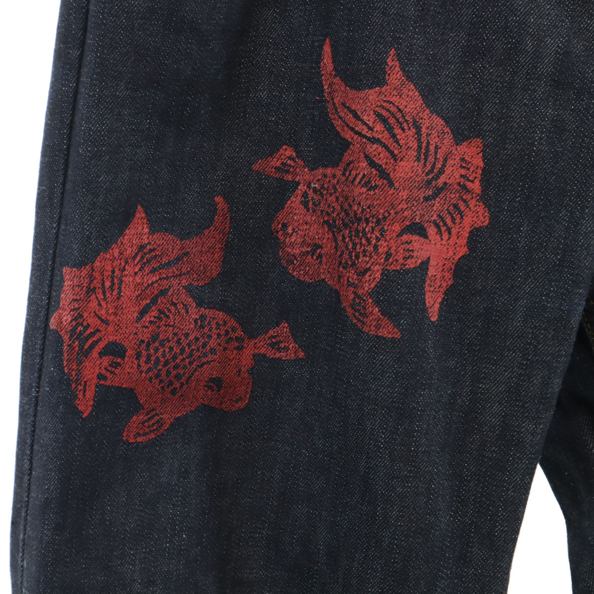 泥棒日記 ドロボウニッキ デニムパンツ w30 インディゴ ジーンズ 和柄 メンズ