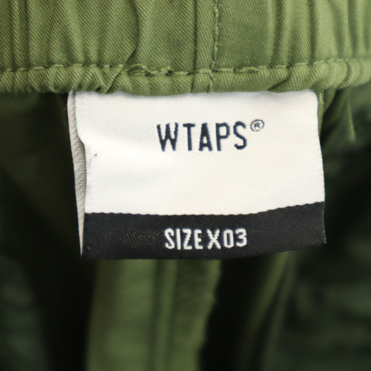 WTAPS ダブルタップス 日本製 トラックパンツ X03 カーキ メンズ