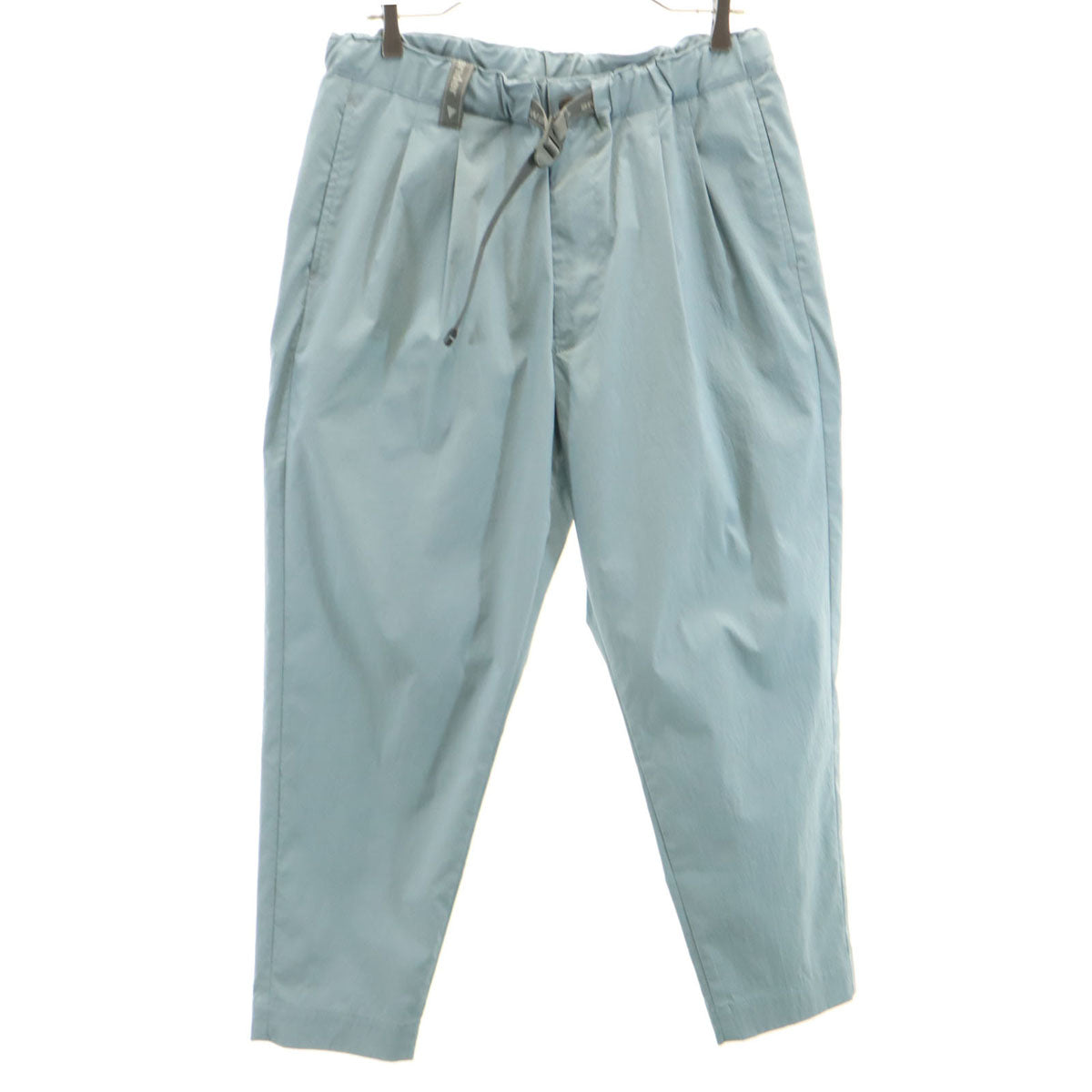 and wander アンドワンダー 日本製 ストレッチパンツ L ブルー系 アウトドア レディース