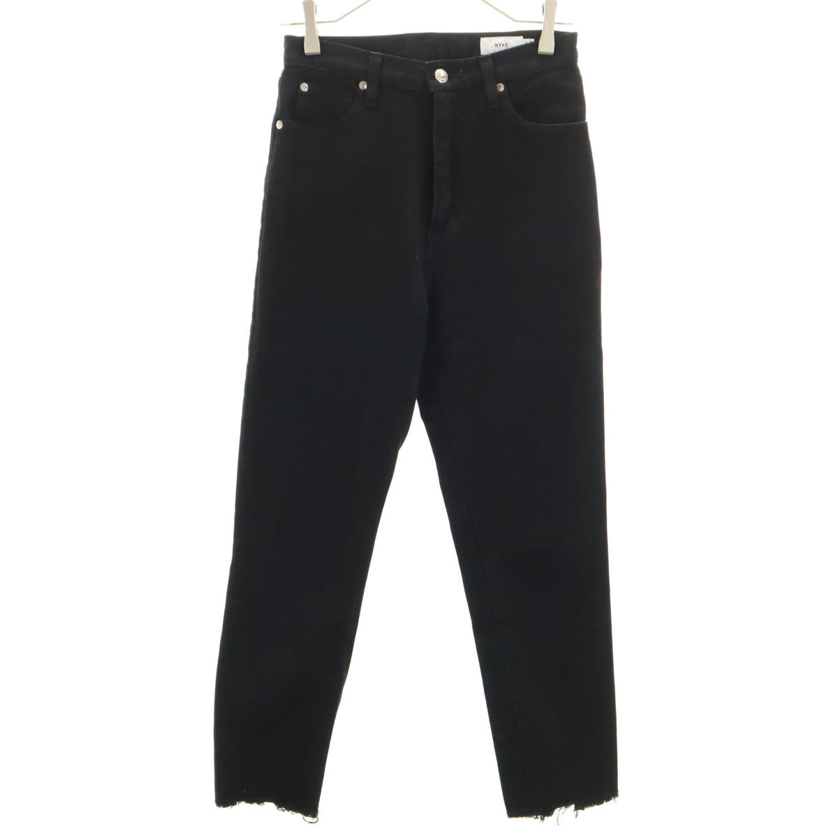 HYKE ハイク 日本製 ストレッチ パンツ w28 ブラック系 レディース