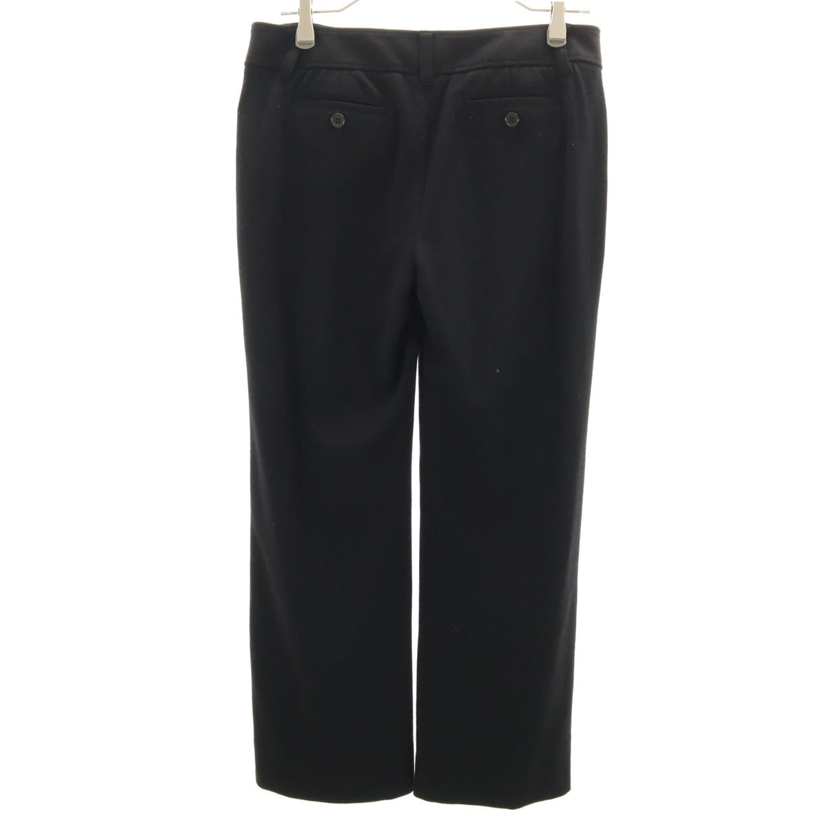 BURBERRY LONDON バーバリーロンドン ウールブレンド ストレートパンツ 40 ブラック系 レディース