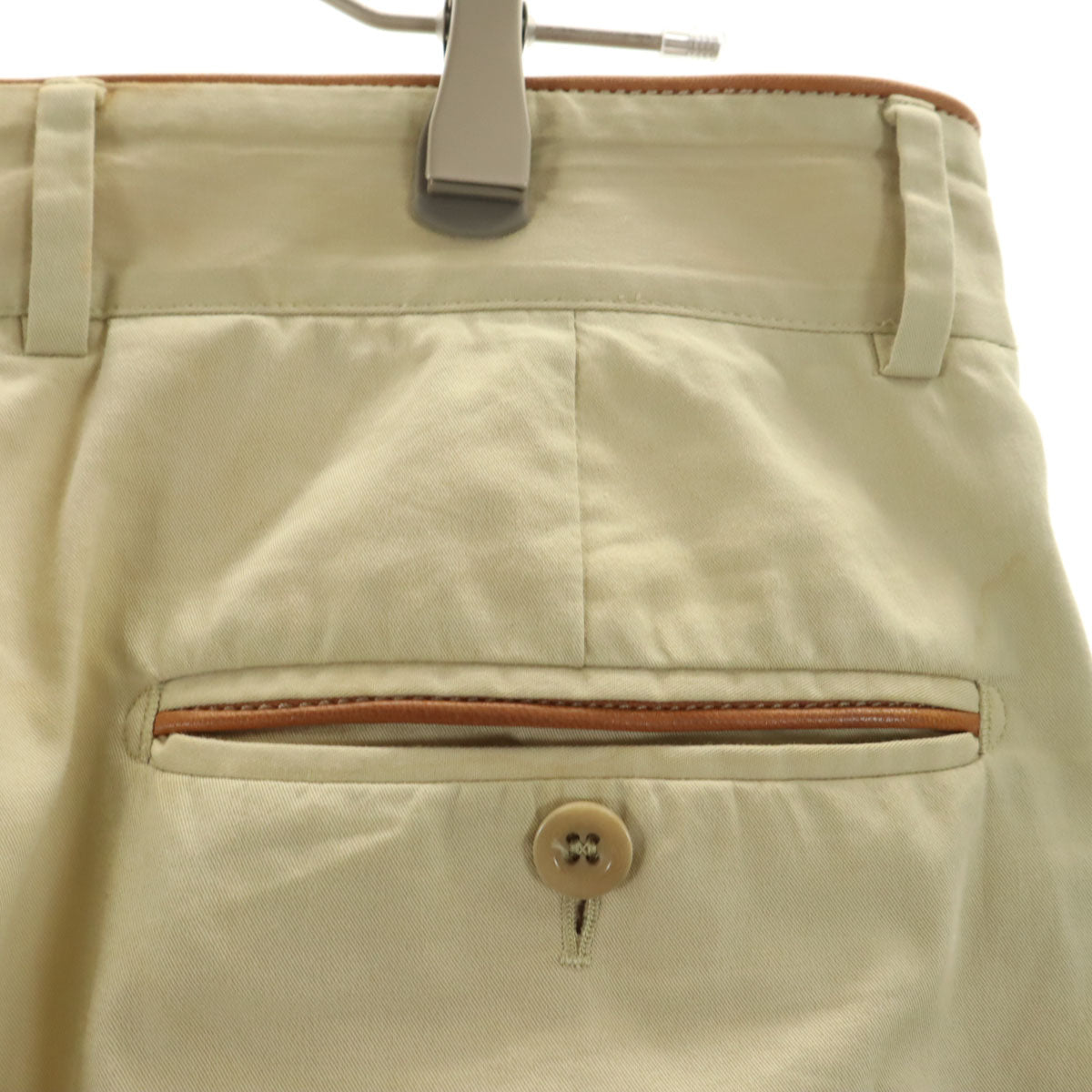 HERMES エルメス イタリア製 パンツ 52 ベージュ系 メンズ
