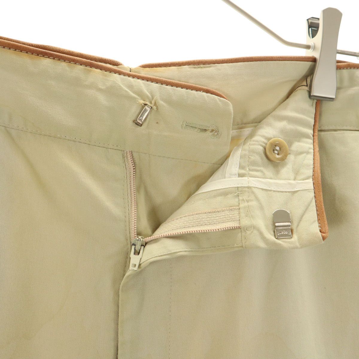 HERMES エルメス イタリア製 パンツ 52 ベージュ系 メンズ