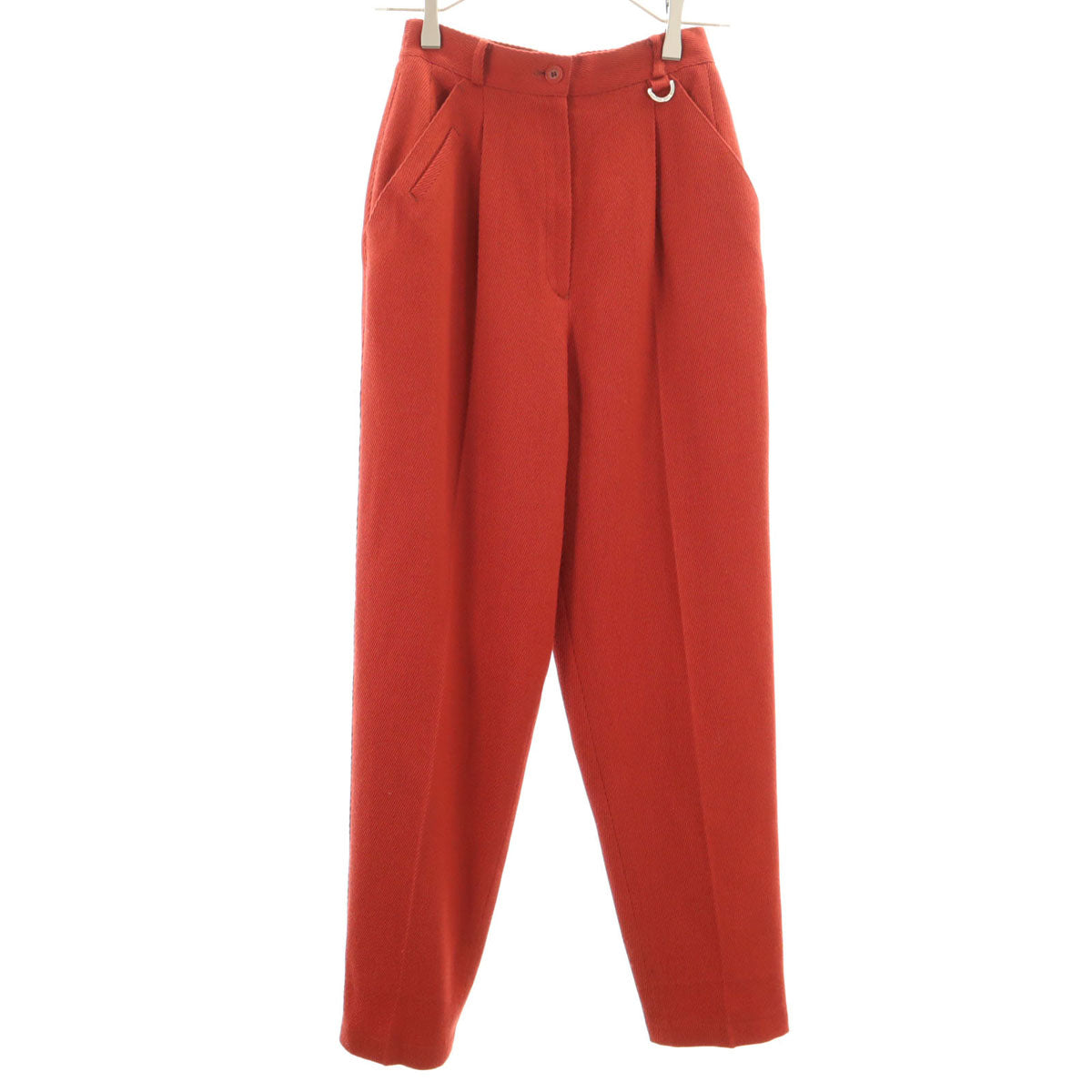 Christian Dior クリスチャンディオール 90s オールド タック ウールパンツ S オレンジ系 レディース