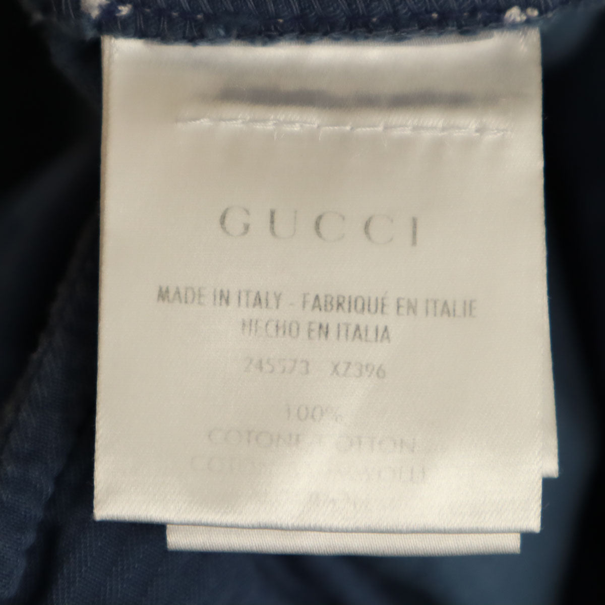 GUCCI グッチ イタリア製 コーデュロイ カーゴパンツ 44 ネイビー系 ボタンフライ メンズ