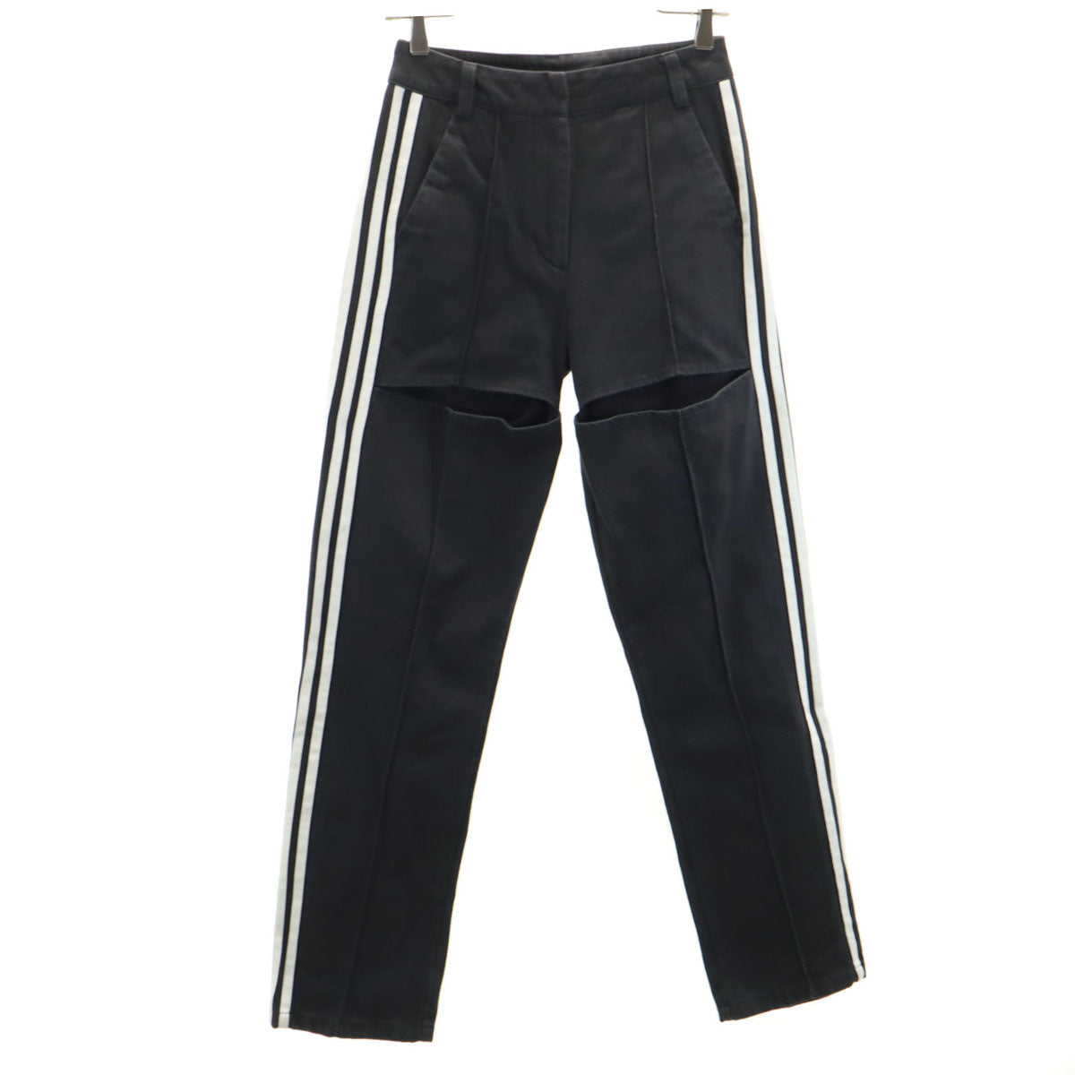 adidas Originals アディダスオリジナルス KSENIASCHNAIDER クセニアシュナイダー コラボ リプロセス スリット トラックパンツ S ブラック レディース