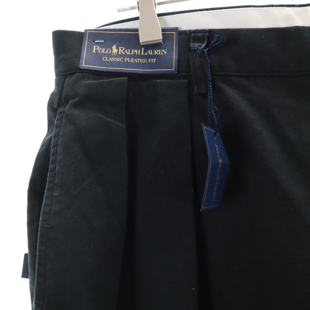 Polo by Ralph Lauren ポロバイラルフローレン 未使用 タック パンツ W32 ネイビー タグ付き メンズ