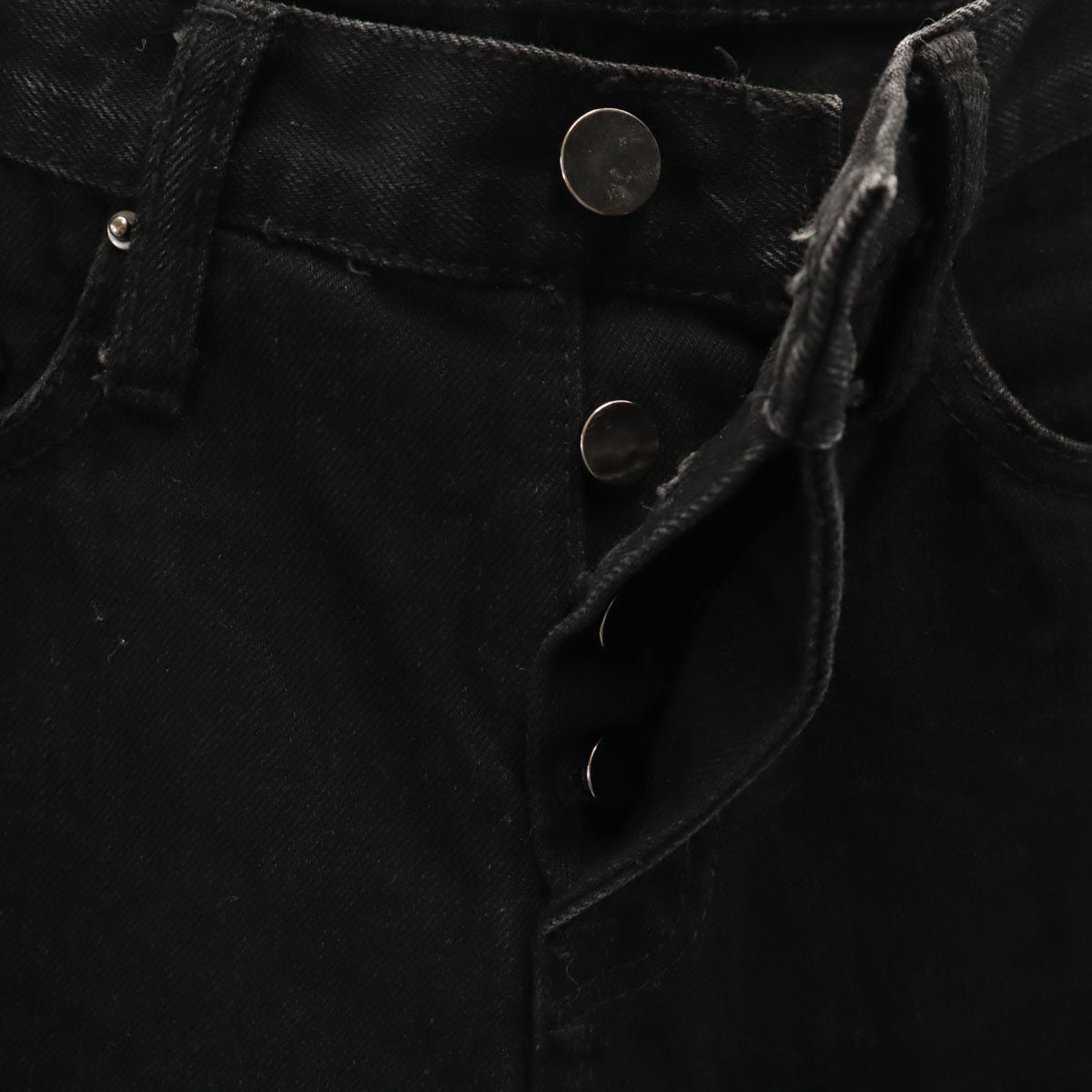 mnml ミニマル クラッシュ加工 スキニーデニムパンツ W28 ブラック ジーンズ メンズ