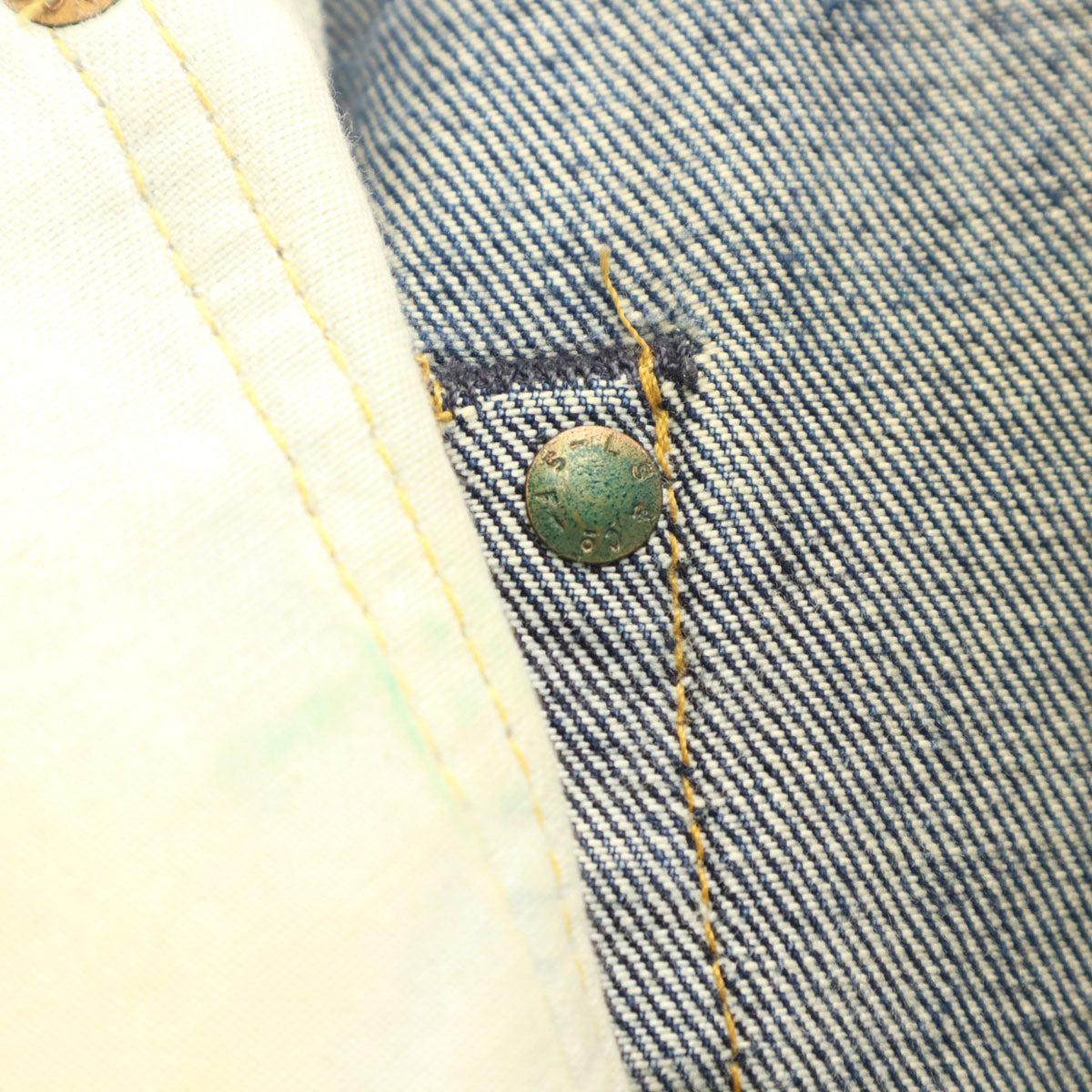 Levi's リーバイス 90s 501XX USA製 バレンシア工場 555 ビッグE オールド ストレートデニムパンツ W33 インディゴブルー ジーンズ Vステッチ 隠しリベット 赤耳 メンズ