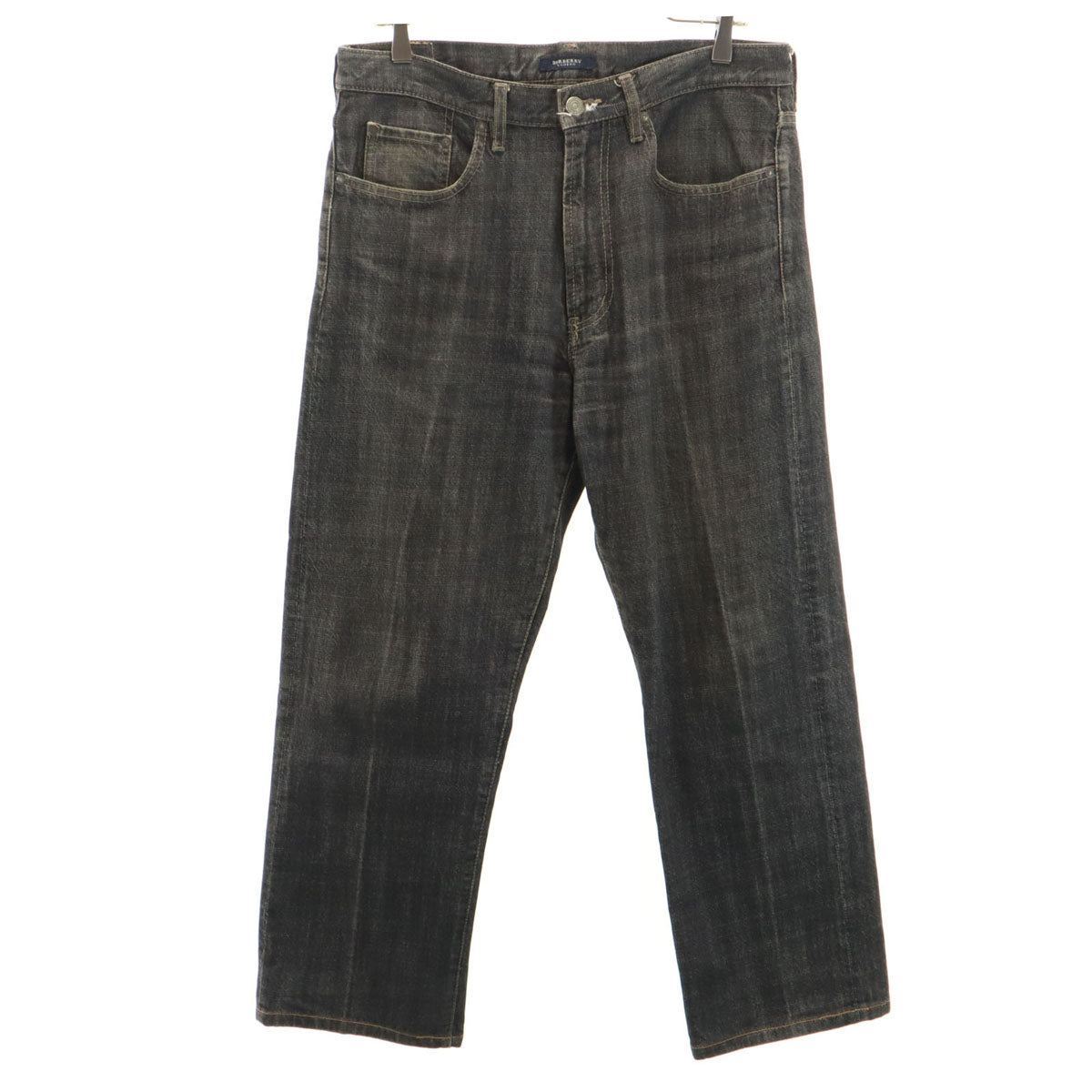 BURBERRY LONDON バーバリーロンドン 日本製 デニムパンツ W34 ブラック 三陽商会 ジーンズ メンズ