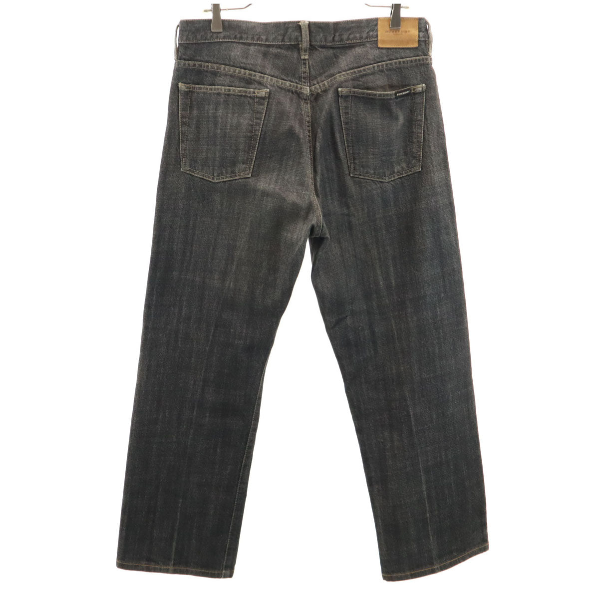 BURBERRY LONDON バーバリーロンドン 日本製 デニムパンツ W34 ブラック 三陽商会 ジーンズ メンズ