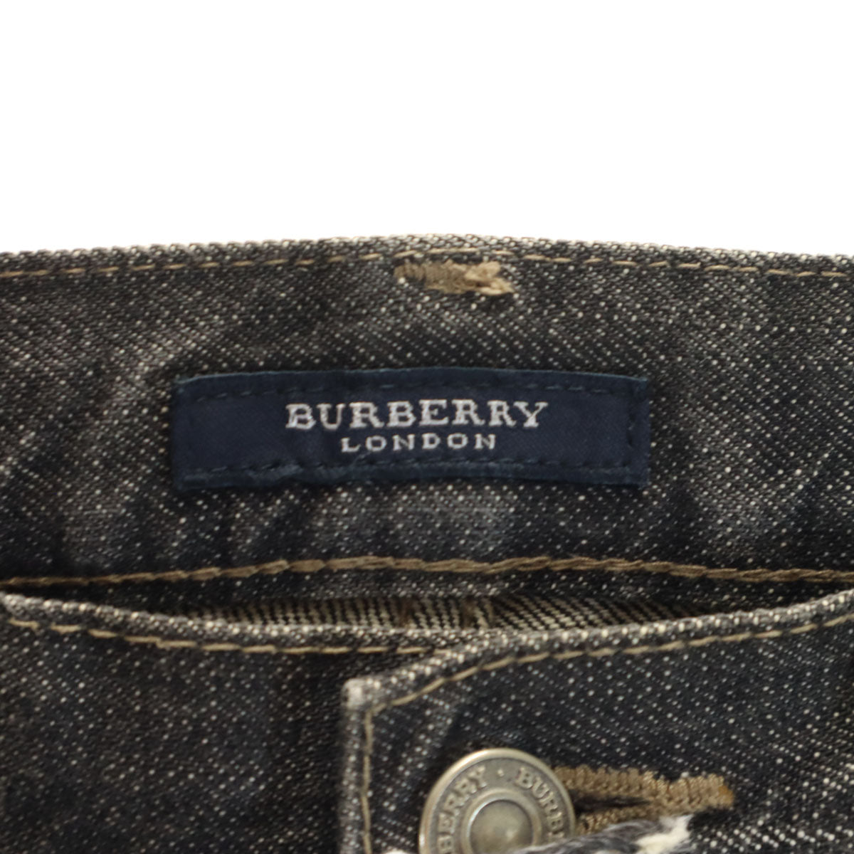 BURBERRY LONDON バーバリーロンドン 日本製 デニムパンツ W34 ブラック 三陽商会 ジーンズ メンズ