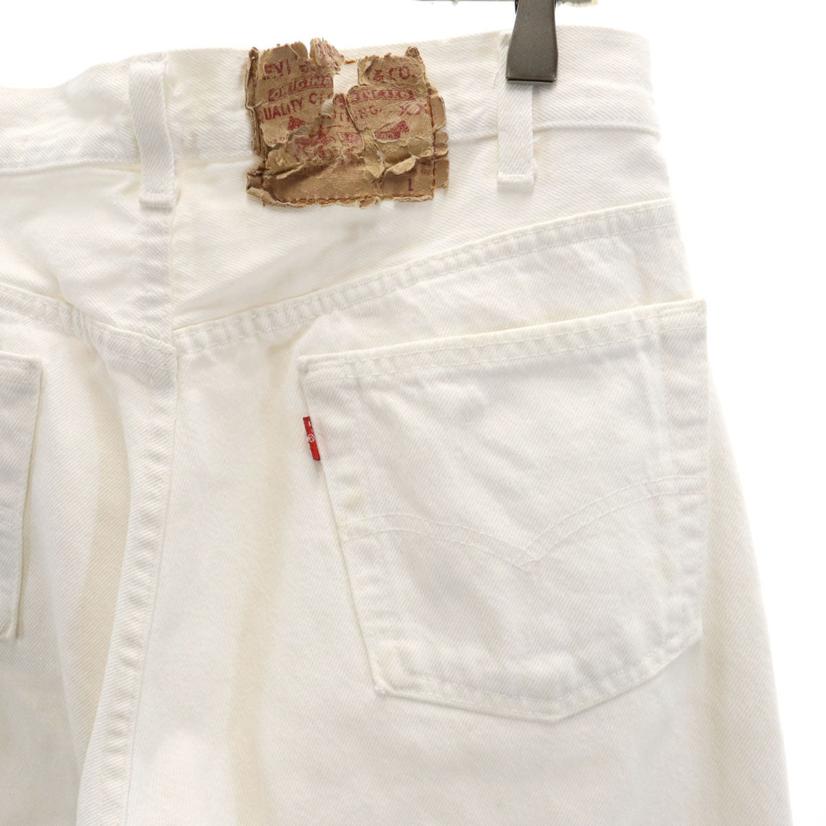 Levi's リーバイス 80s USA製 オールド ストレートデニムパンツ W30 白 ジーンズ ボタンフライ メンズ