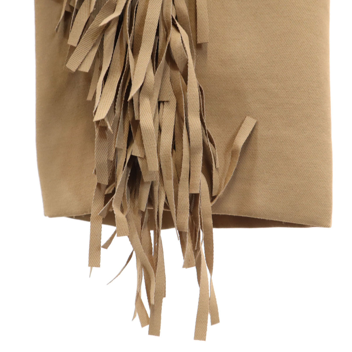 CLANE クラネ フリンジ テーパードパンツ 1 ベージュ レディース