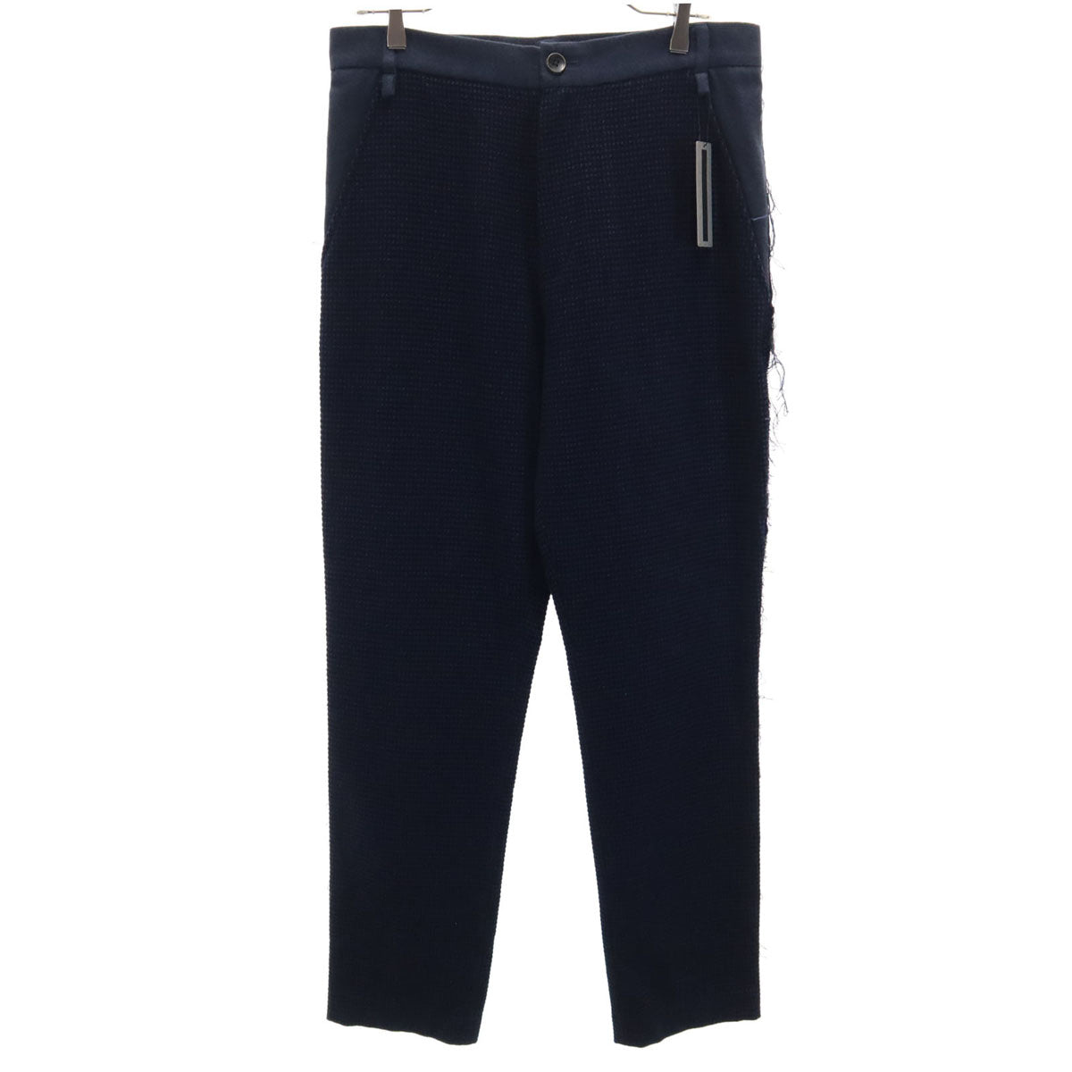 未使用 NAPE_ ネイプ 日本製 サイドカットオフ加工 スラックスパンツ M-2 ネイビー メンズ